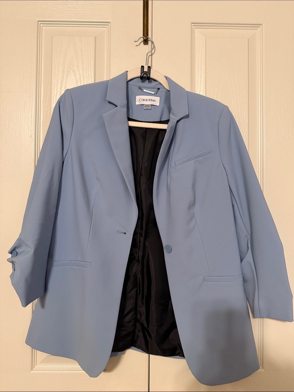 Calvin Klein Pastel Blue Women's Blazer